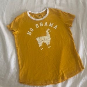 NWT Old Navy Girls 10-12 NO DRAMA LLAMA tee